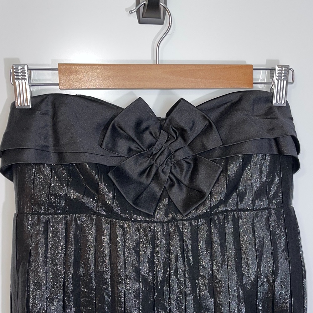 Vera Wang Lavender Label Silk Blend Pleated Mini Dress Size‎ Small - Picture 3 of 9